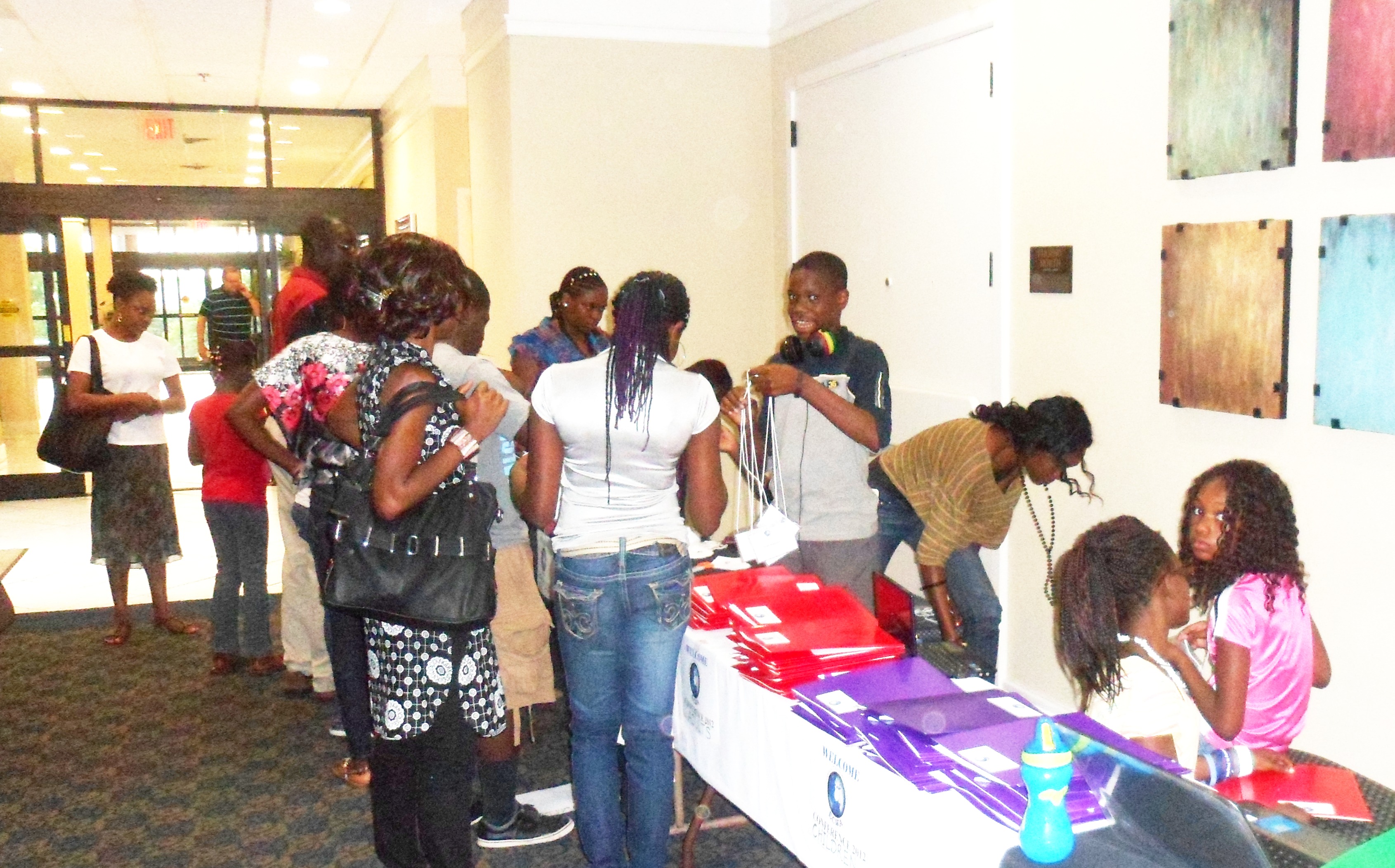 Registering the adults during ECWA Conference